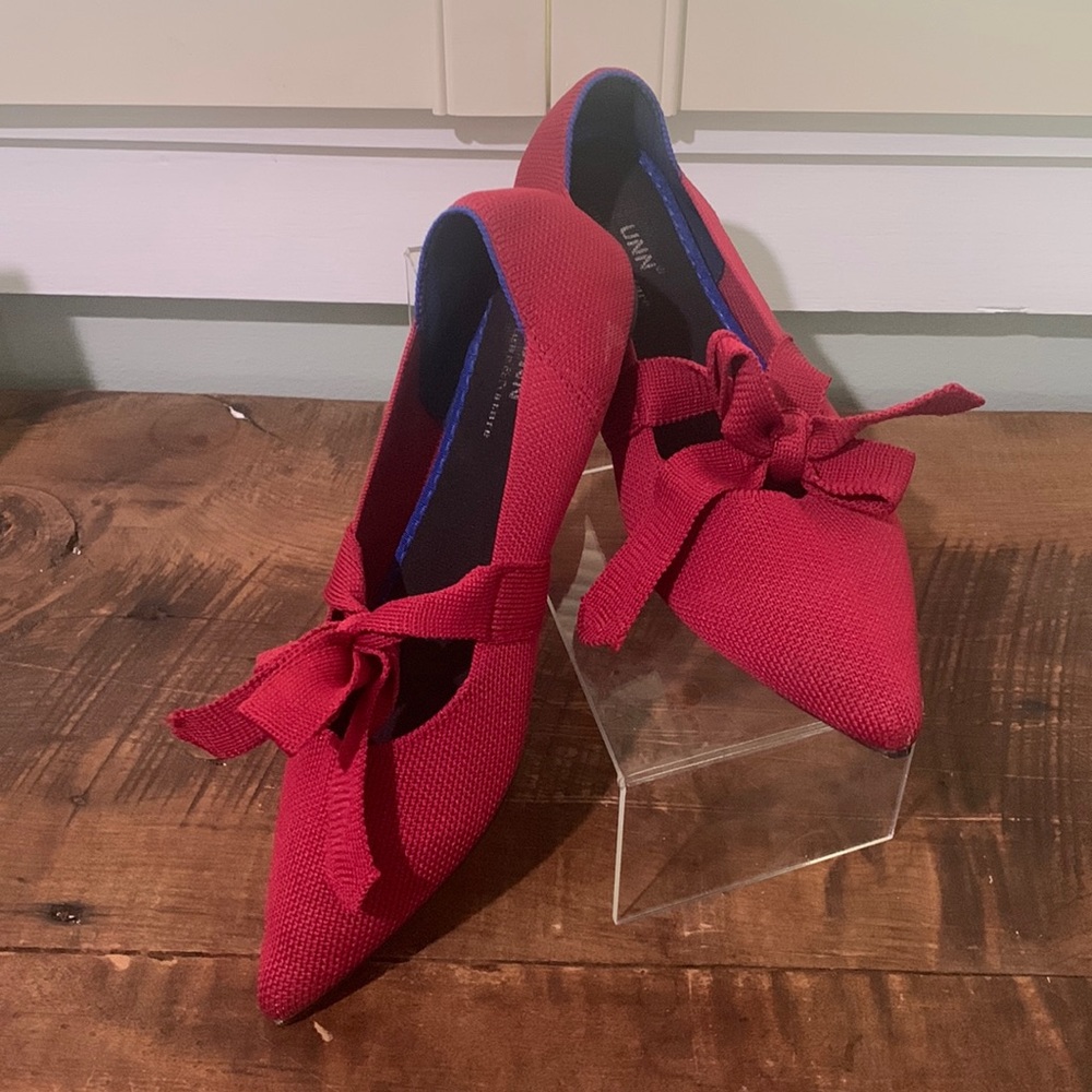 Reddish Ballet Bow Flats
